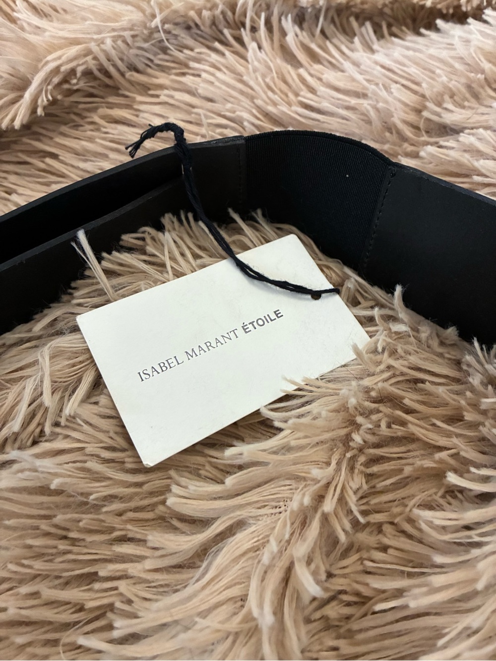 NWT ISABEL MARANT ETOILE WRAP AROUND BLACK LEATHER BELT SZ L - Picture 5 of 7